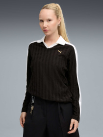 Поло PUMA T7 Relaxed Long Sleeve Polo модель 632141 Фото