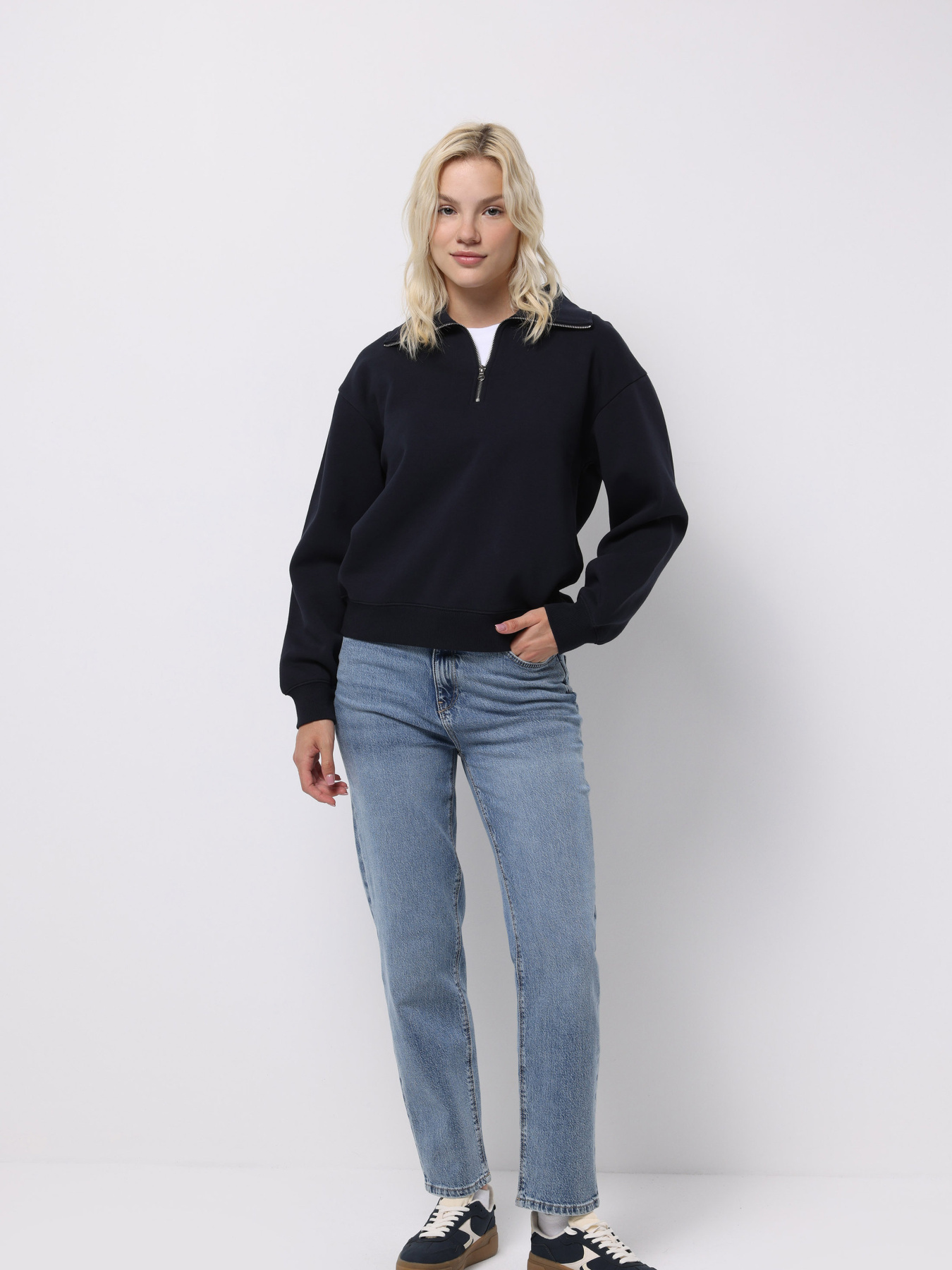 Кофти та светри Colin’s модель CL1065678_Q1.V1_NAV Кофти та светри Colin’s модель CL1065678_Q1.V1_NAV Фото