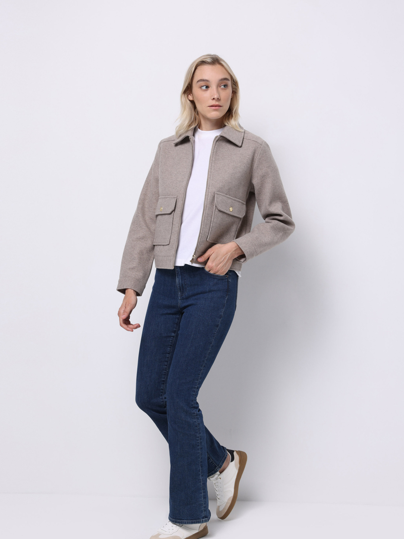 Куртки и дубленки Colin’s модель CL1075714_Q1.V1_BEI Фото