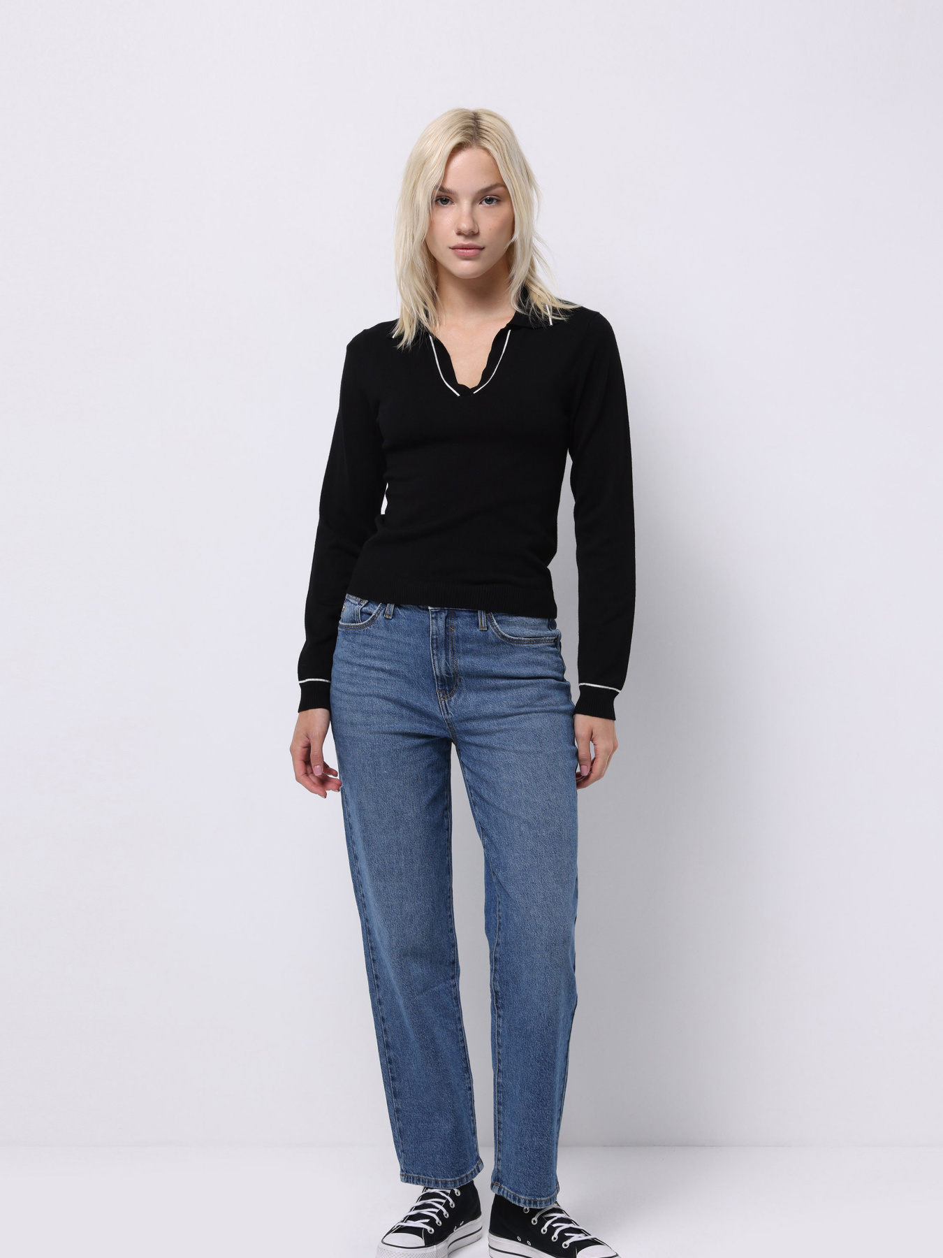 Кофти та светри Colin’s модель CL1076351_Q1.V1_BLK Фото