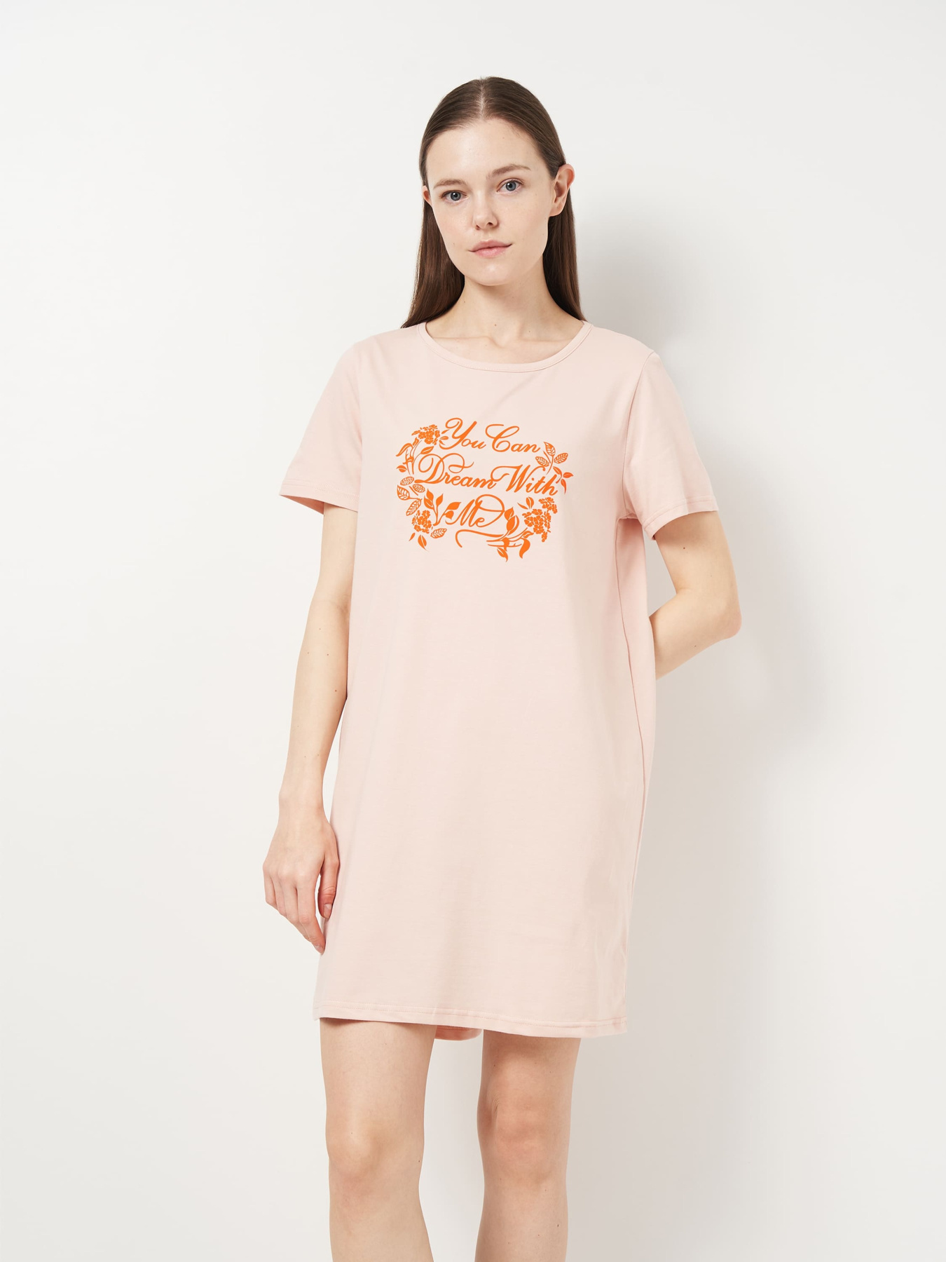 Ночная рубашка Роза модель 210133_peach Ночная рубашка Роза модель 210133_peach Фото