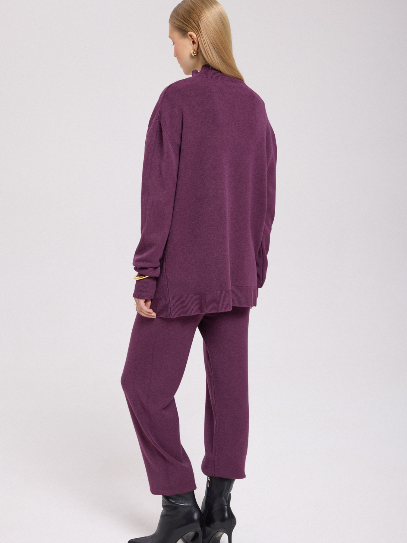 Костюм в'язаний ESTRO 3295-2-07333, колір бордовий модель 3295-2-07333 Фото