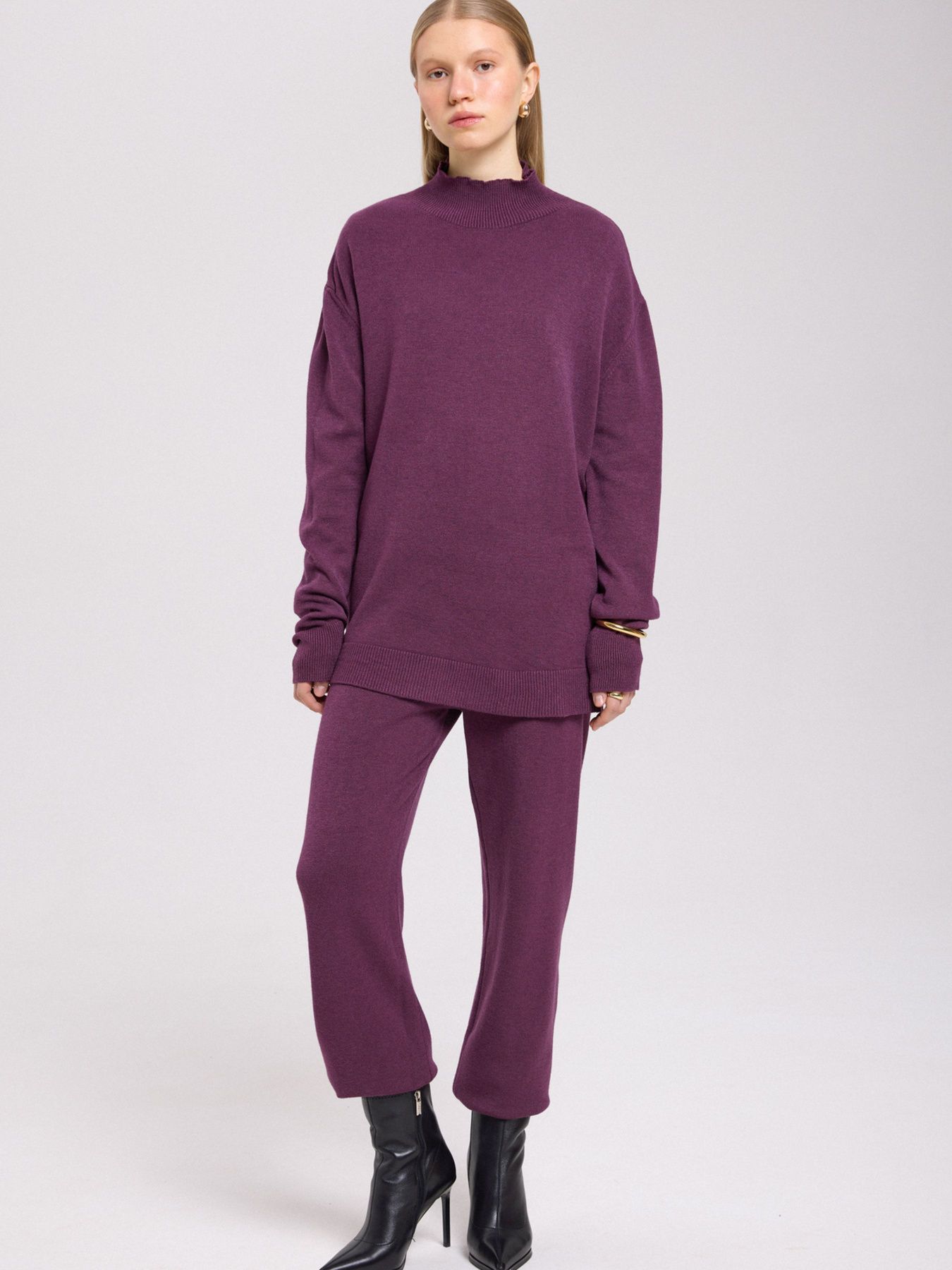 Костюм в'язаний ESTRO 3295-2-07333, колір бордовий модель 3295-2-07333 Фото