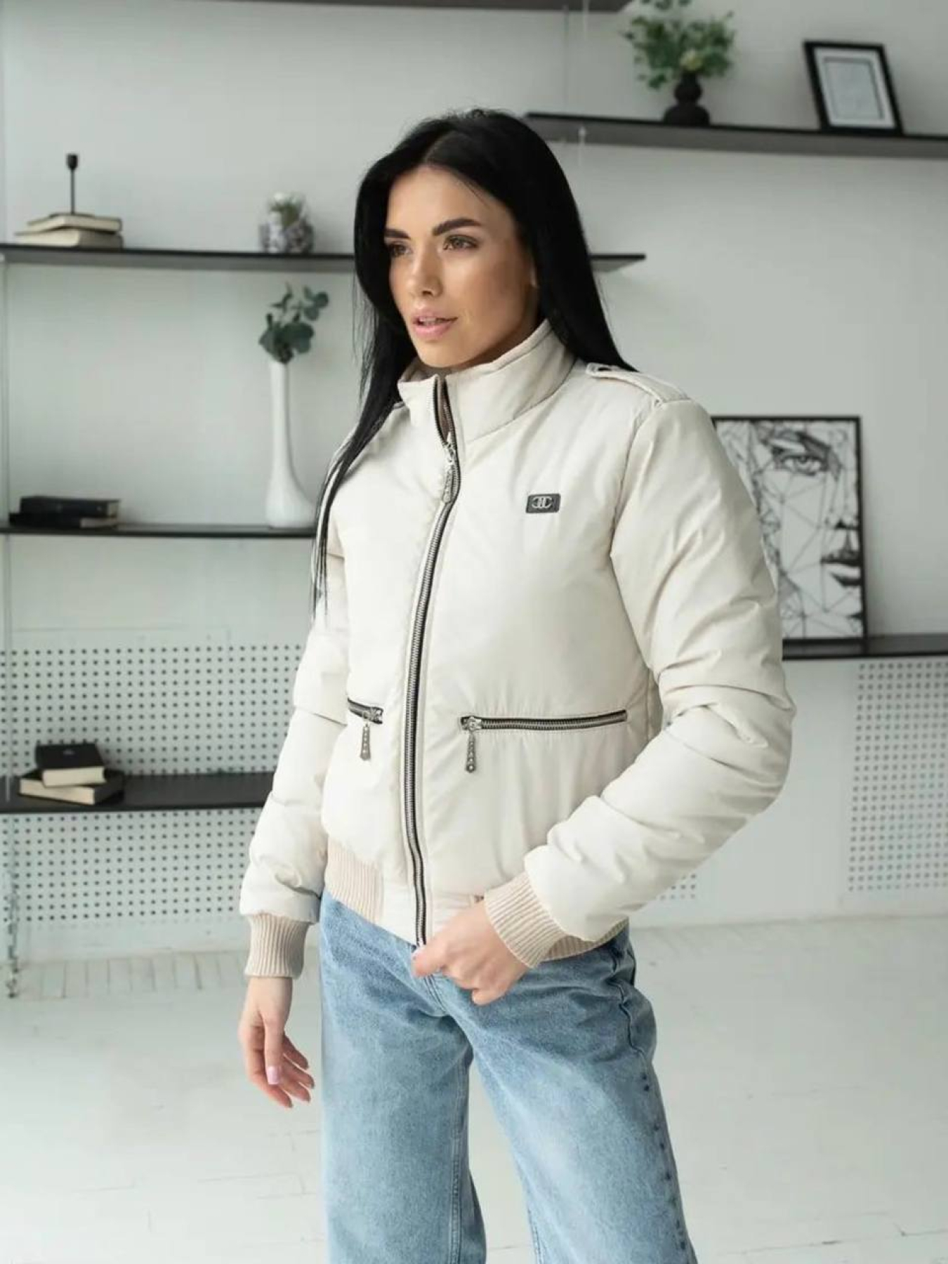 Демісезонна куртка UVENTUM модель UF-32-MILK Фото