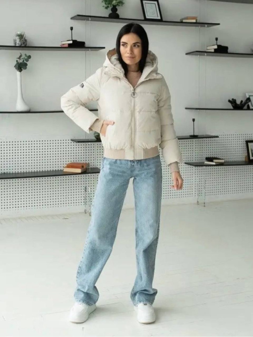 Демисезонная куртка UVENTUM модель UF-33-MILK Фото