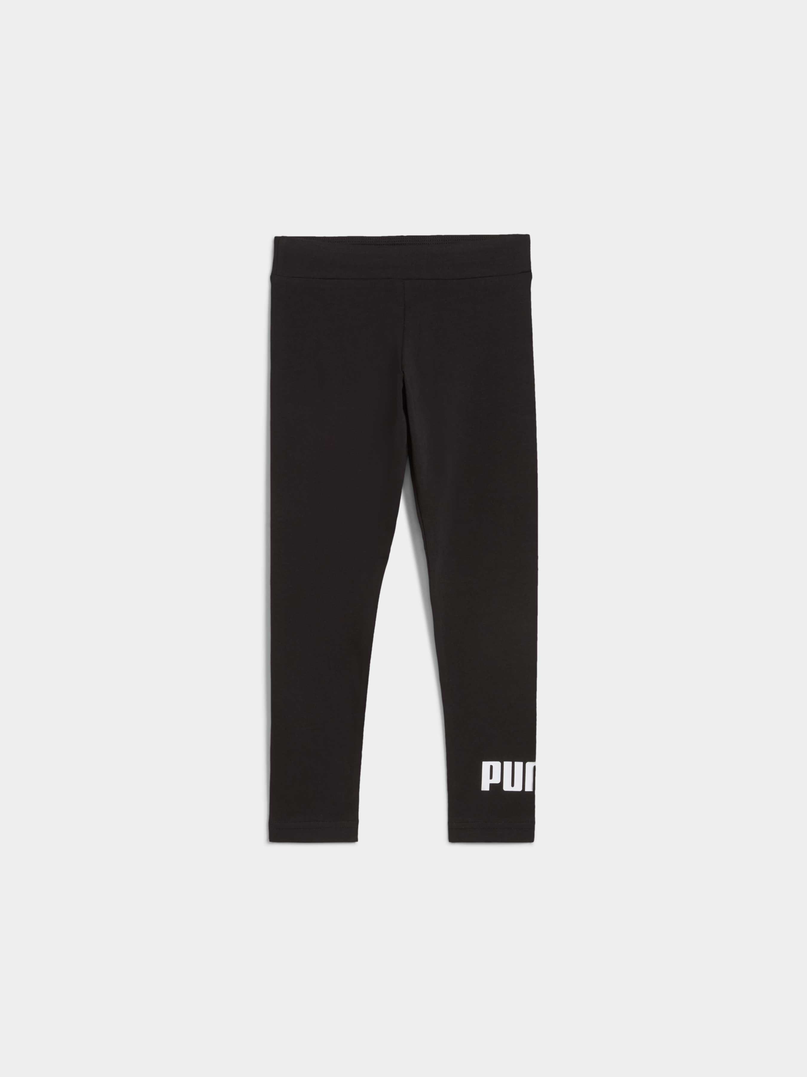 Дитячі Спортивні леггінси PUMA Ess No. 1 Logo Leggings (684936_01) колір чорний, матеріал комбінований верх