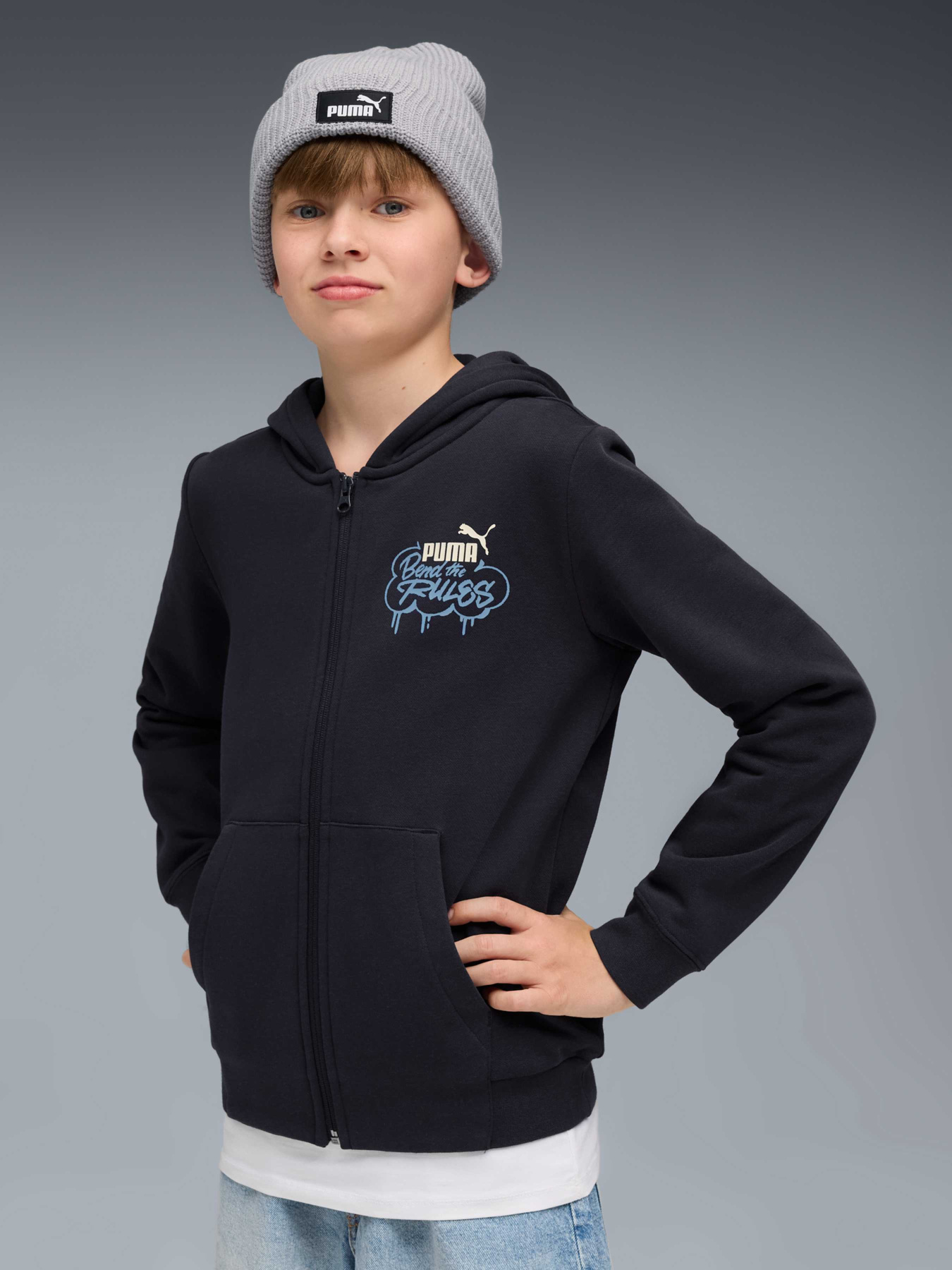 Спортивная кофта PUMA Mid90s Full-zip модель 688469 Фото