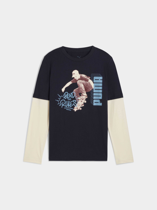 Лонгслів PUMA Mid90s Layered Longsleeve модель 688467 Фото