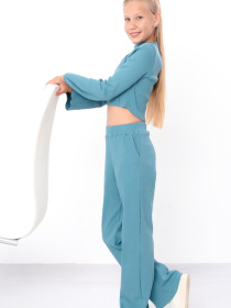 Повседневный костюм Носи своє модель 6460-019-lazurno-srij Фото