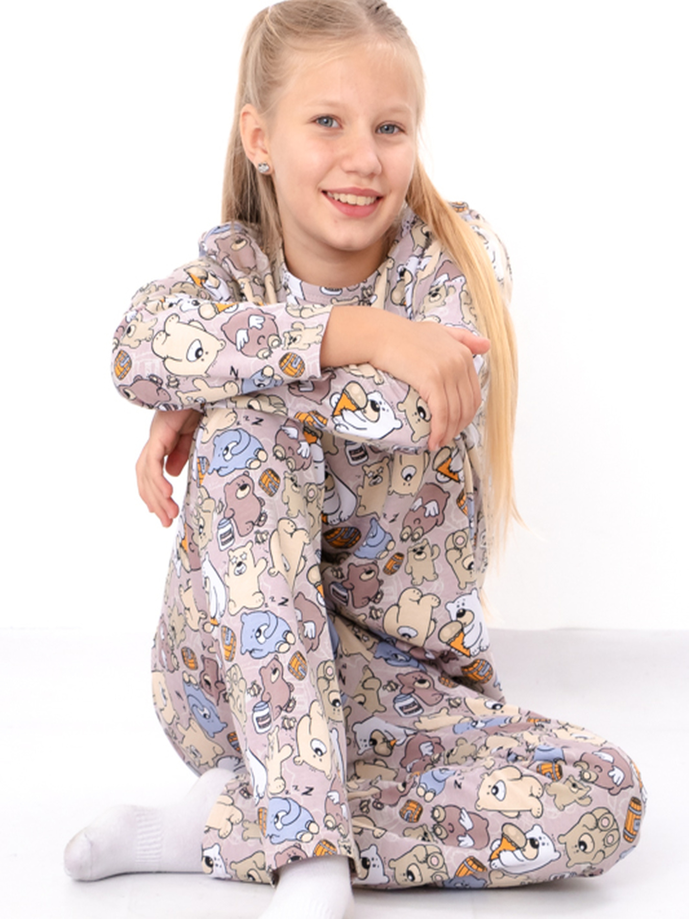 Пижама Носи своє модель 6076-024-2-1-vedmediki-temno-pudrovij Фото