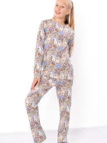 Пижама Носи своє модель 6076-024-2-1-vedmediki-temno-pudrovij Фото