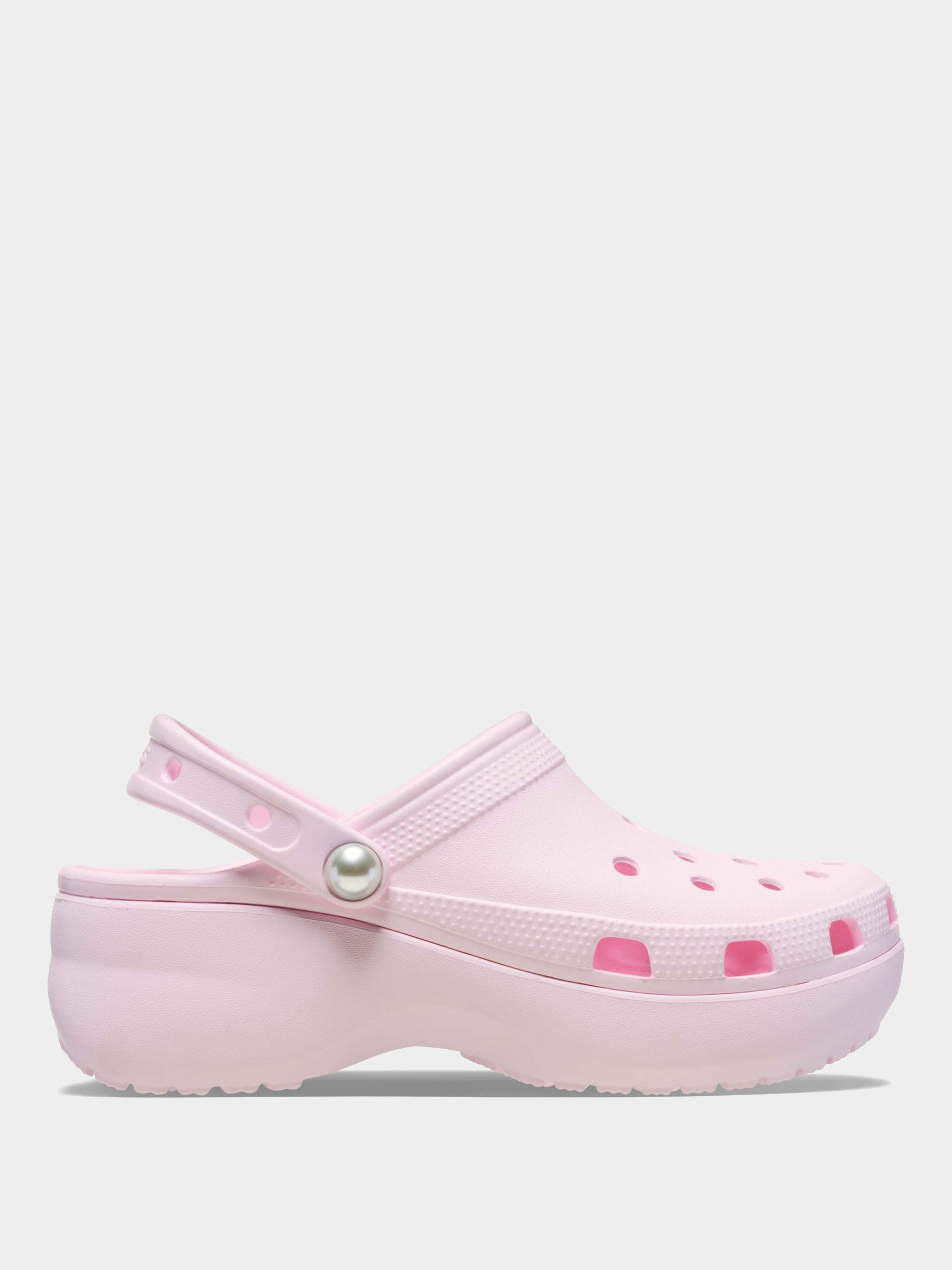 Жіноче Сабо Crocs  (211231PMI) колір світло-рожевий, матеріал синтетичний матеріал