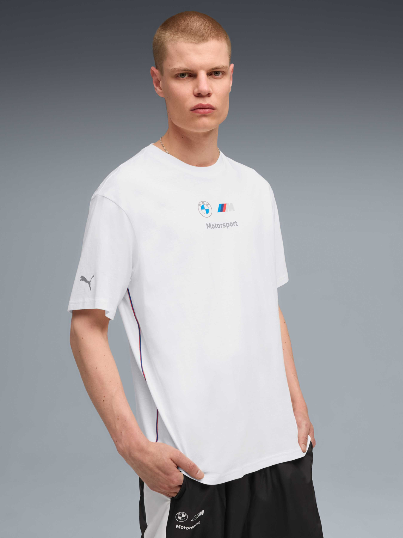 Футболка PUMA Bmw Mms Ess+ Logo Tee Ii модель 633055 Фото