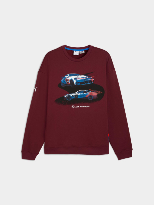 Свитшот PUMA Bmw Mms Graphic Crew Sweat модель 632593 Фото