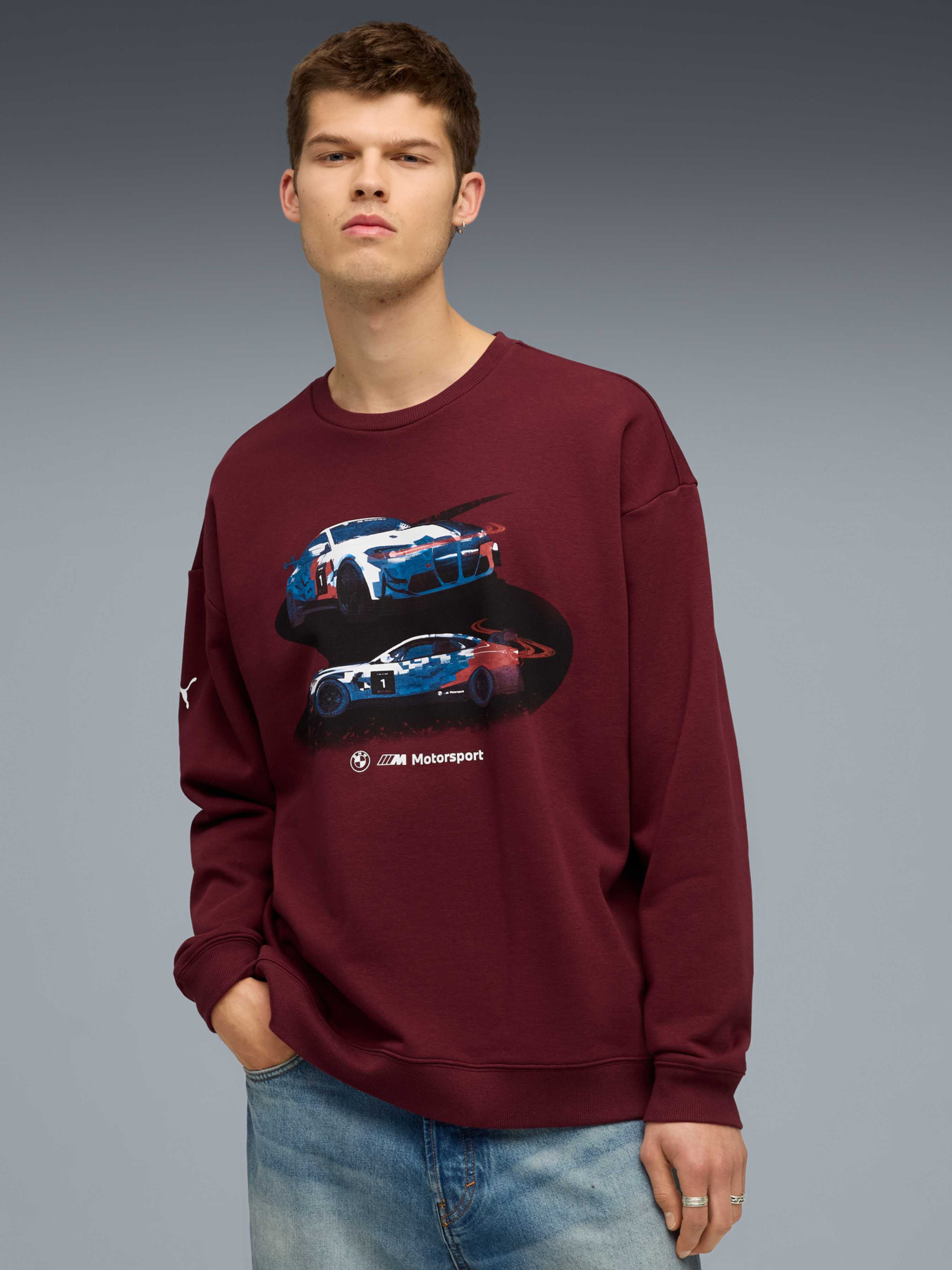 Світшот PUMA Bmw Mms Graphic Crew Sweat модель 632593 Фото