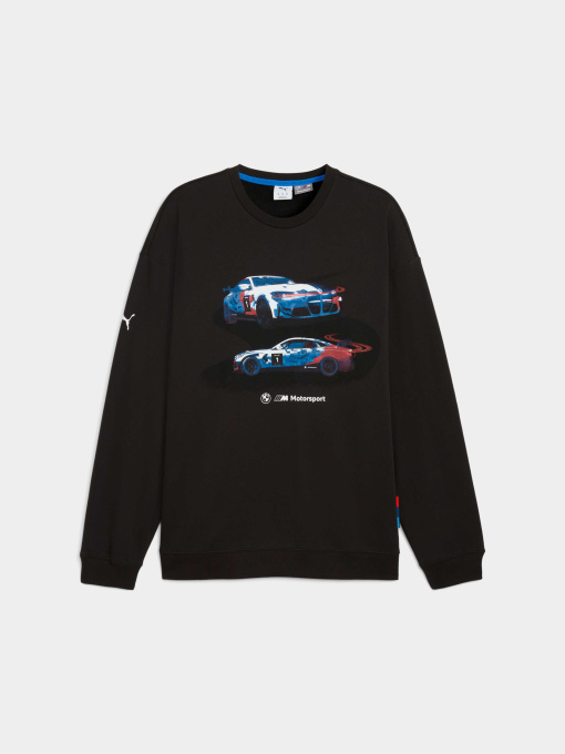 Свитшот PUMA Bmw Mms Graphic Crew Sweat модель 632593 Фото