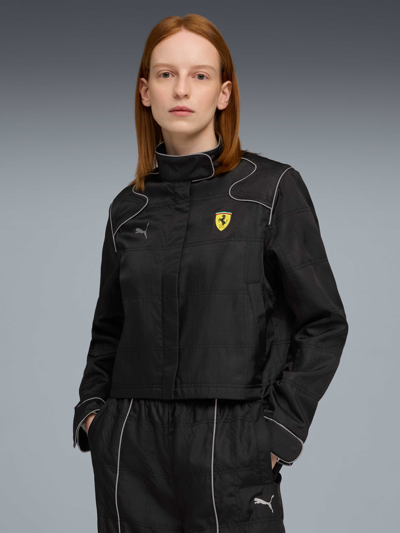 Бомбер PUMA Ferrari Premium Wmn Jacket модель 632792 Фото