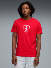 Футболка PUMA Ferrari Tonal Shield Tee модель 632785 Фото