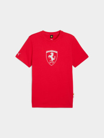Футболка PUMA Ferrari Tonal Shield Tee модель 632785 Футболка PUMA Ferrari Tonal Shield Tee модель 632785 Фото