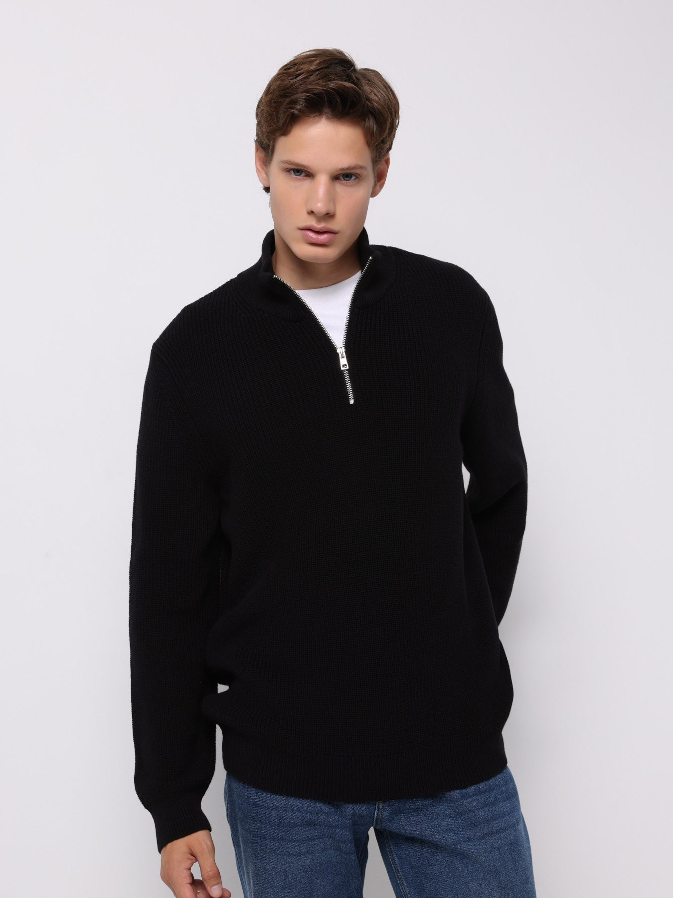 Светр Чоловічий Чорний  Cl1076440 модель CL1076440_Q1.V1_BLK Фото
