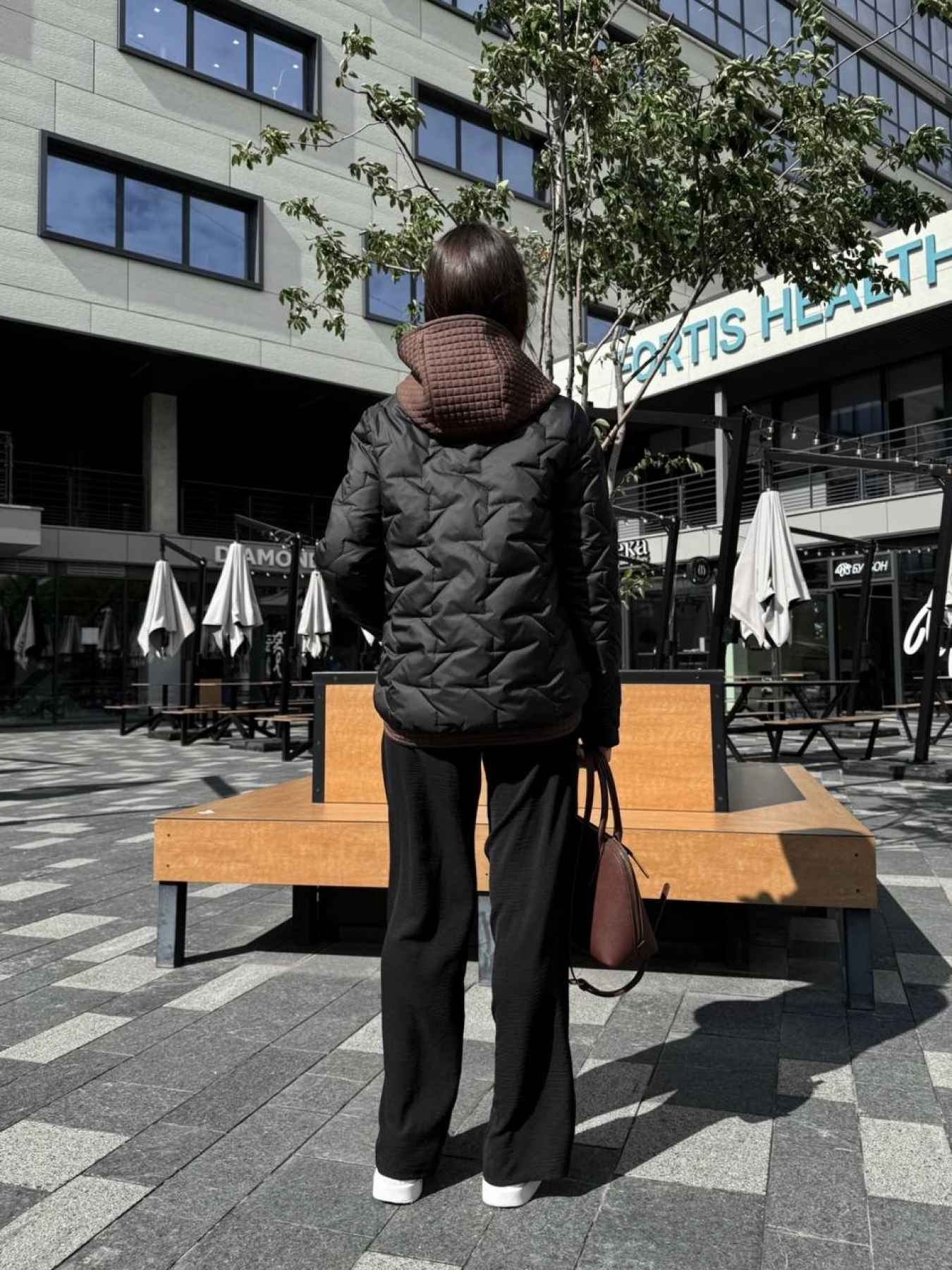 Демисезонная куртка D&V couture модель DV-008-BLC Фото