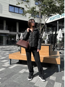 Демисезонная куртка D&V couture модель DV-008-BLC Фото