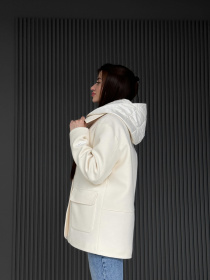 Пальто с утеплителем D&V couture модель DV-007-WHT Фото