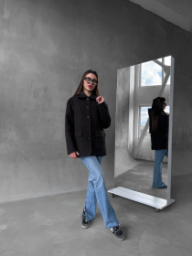 Пальто с утеплителем D&V couture модель DV-007-BLC Фото