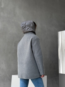 Пальто с утеплителем D&V couture модель DV-007-GRY Фото