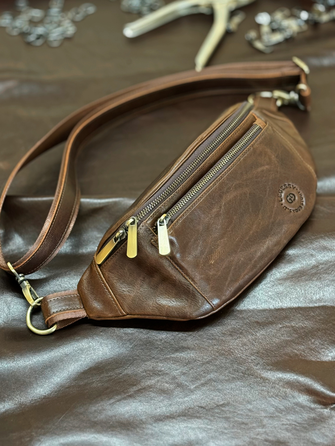 Поясна сумка Legessy модель URBAN_SORENTO_BROWN Фото