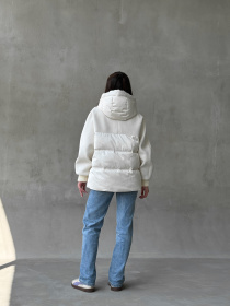 Демісезонна куртка D&V couture модель DV-006-WHT Фото