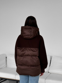 Демисезонная куртка D&V couture модель DV-006-BRW Фото