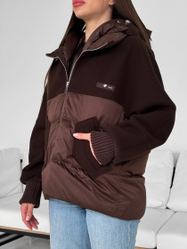 Демисезонная куртка D&V couture модель DV-006-BRW Демисезонная куртка D&V couture модель DV-006-BRW Фото