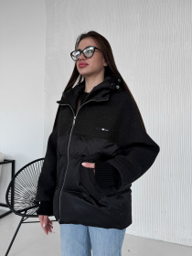 Демисезонная куртка D&V couture модель DV-006-BLC Фото