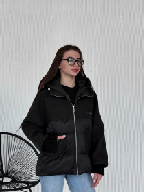 Демисезонная куртка D&V couture модель DV-006-BLC Фото