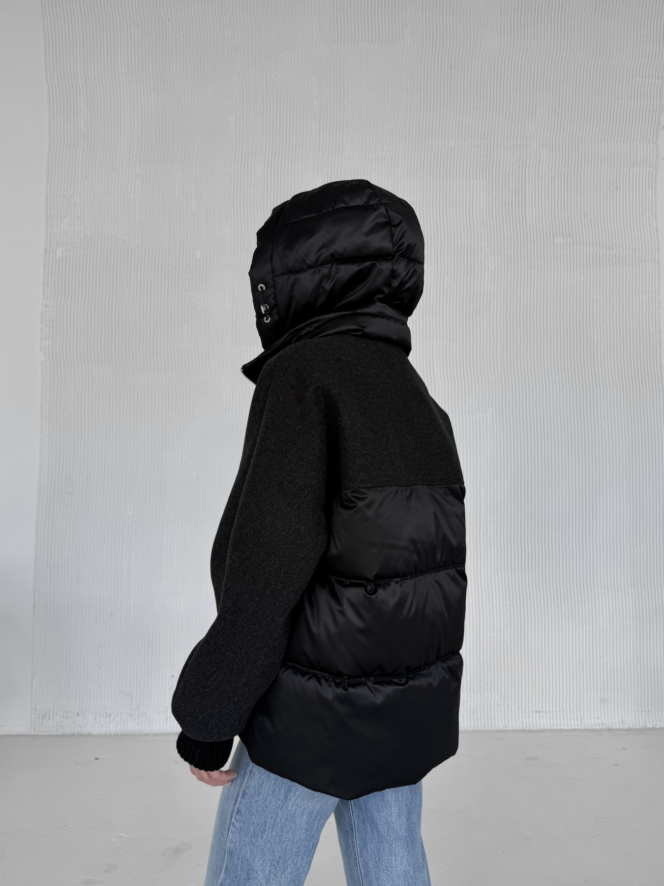 Демисезонная куртка D&V couture модель DV-006-BLC Фото