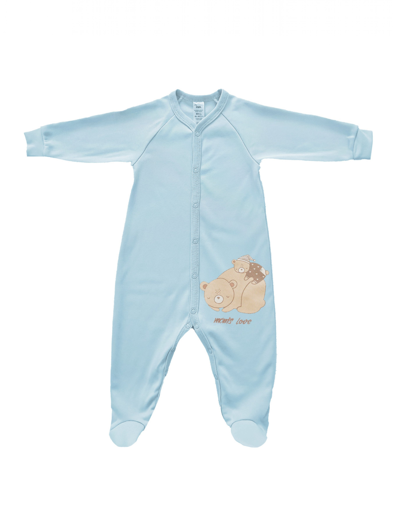 Нательный комбинезон SMIL модель smil_108702-1-goluboj Фото