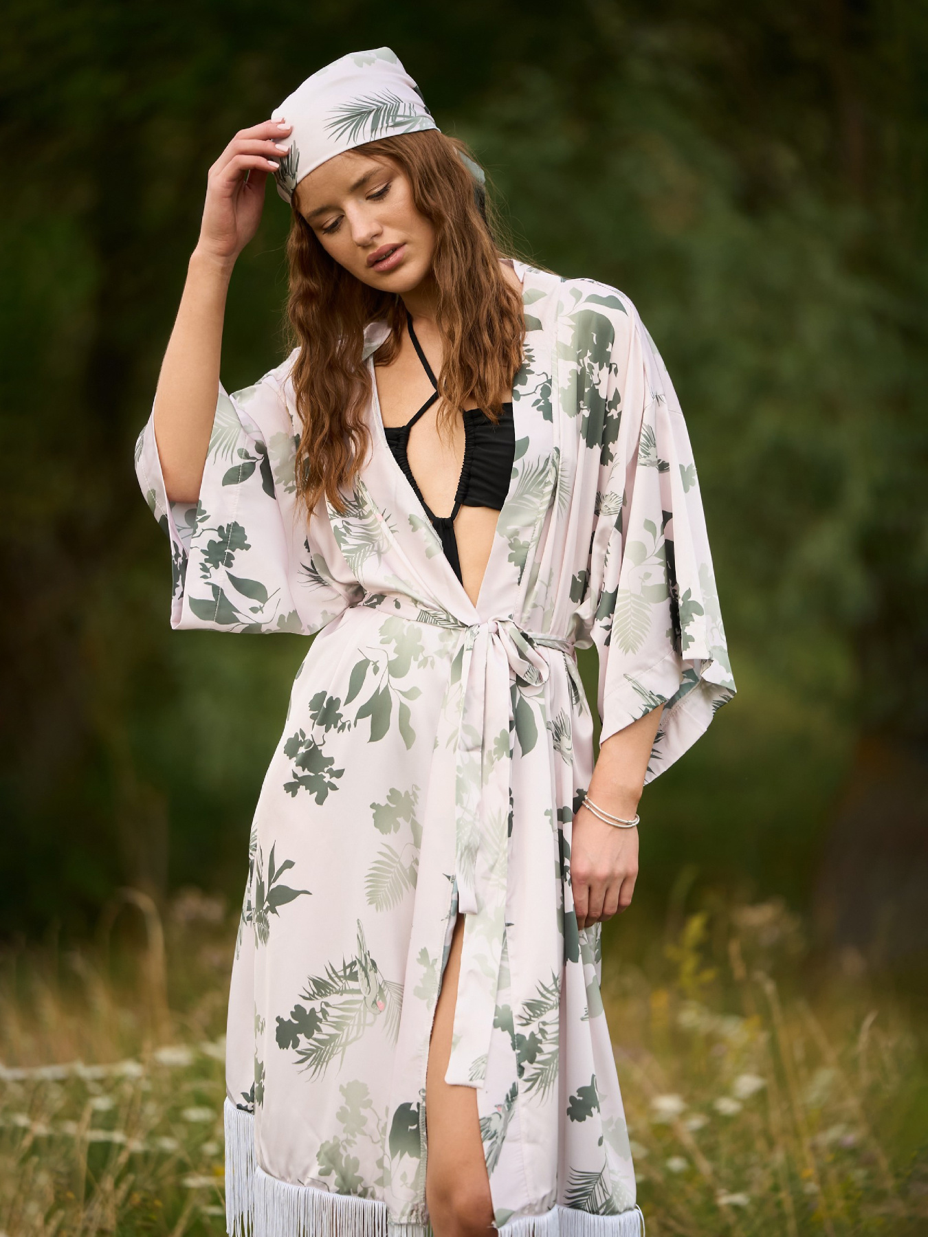 Парео HANDY WEAR Комплект (халат + хустинка) Palma модель 1828-1 Парео HANDY WEAR Комплект (халат + хустинка) Palma модель 1828-1 Фото