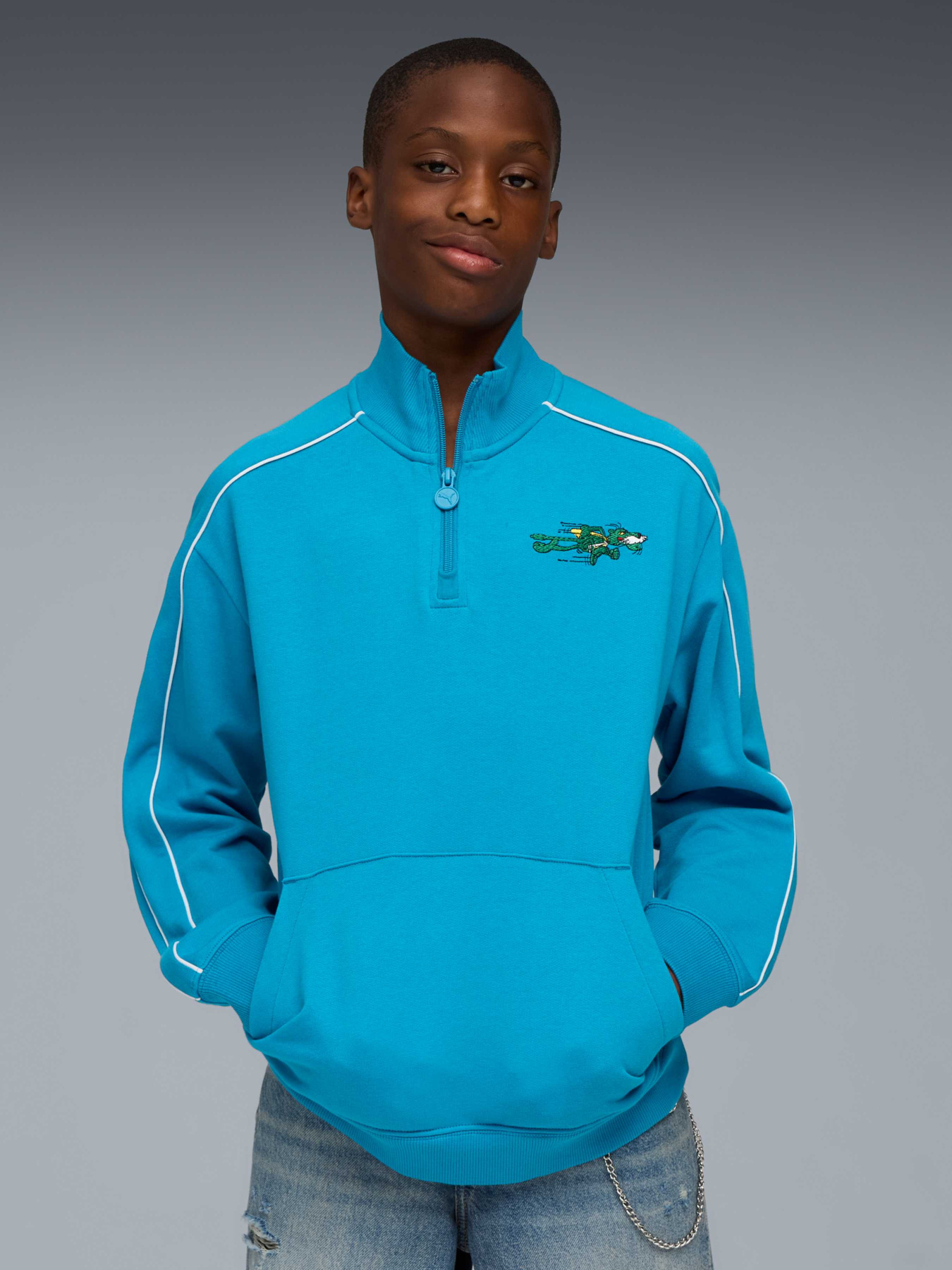 Кофта спортивная PUMA T7 Super Half-zip Crew модель 632235 Фото