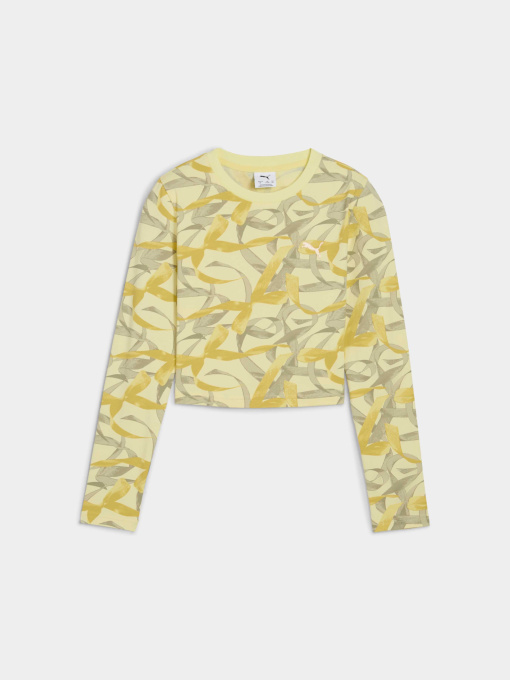 Лонгслів PUMA Bowtique Aop Longsleeve Tee Модель 632218 Фото