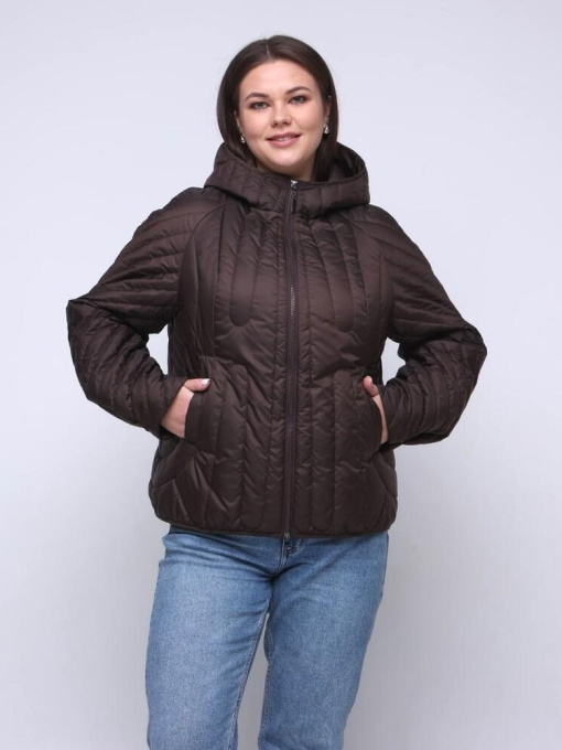 Демисезонная куртка City Fashion Classic модель 1103-BRN Фото