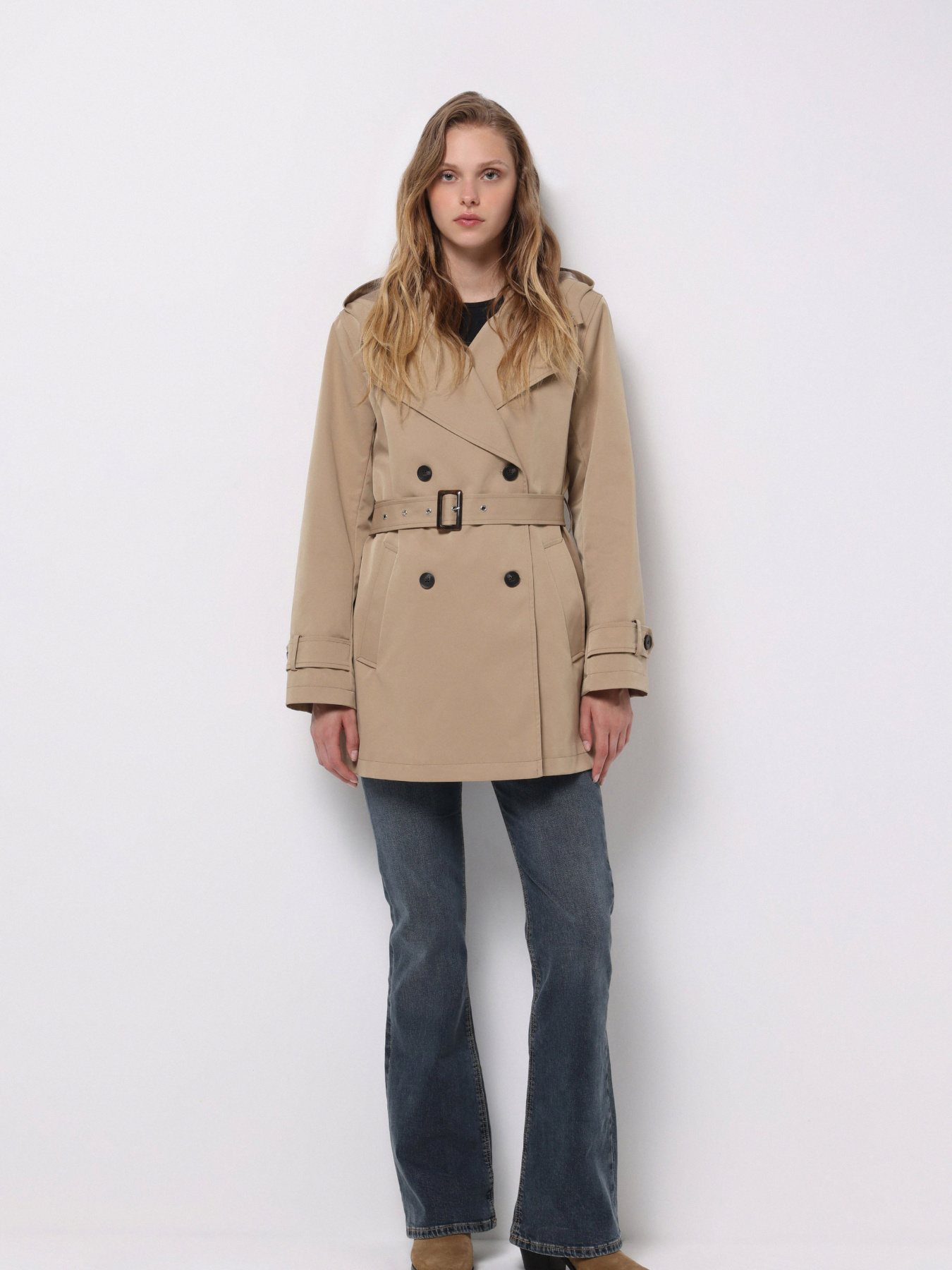 Пальто и плащи Colin’s модель CL1075672_Q1.V1_BEI Фото