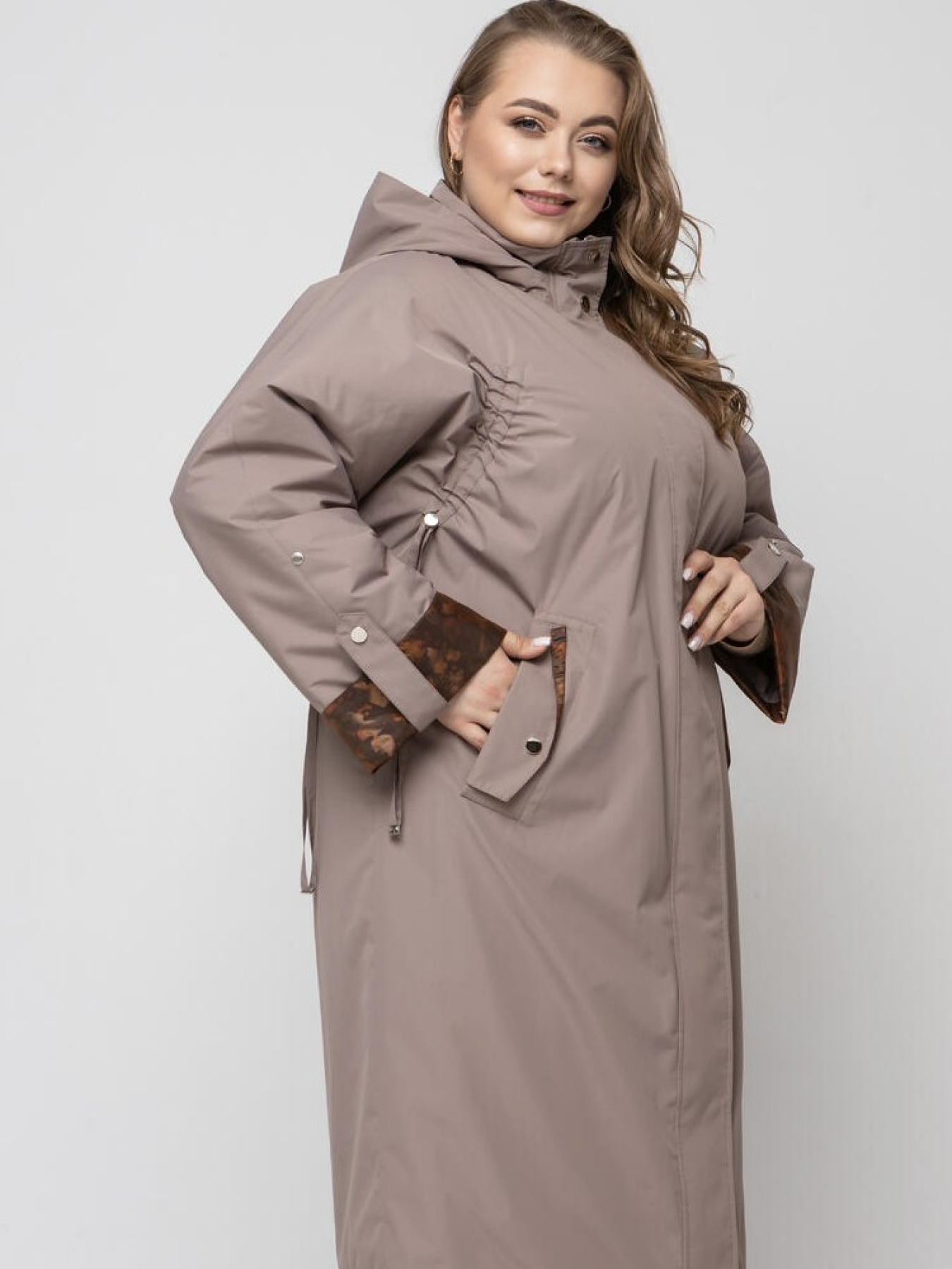 Плащ City Fashion Classic модель 1054-BRN Фото