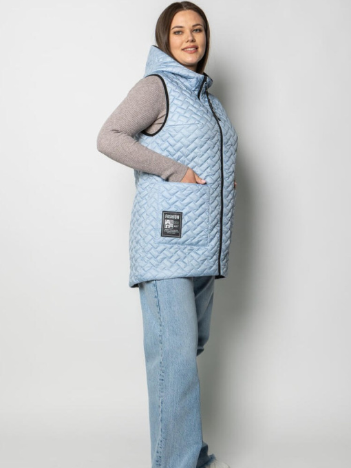 Жилет с утеплителем City Fashion Classic модель 1130-BLU Фото