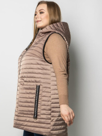 Утепленный жилет City Fashion Classic модель 1130-mocha Фото