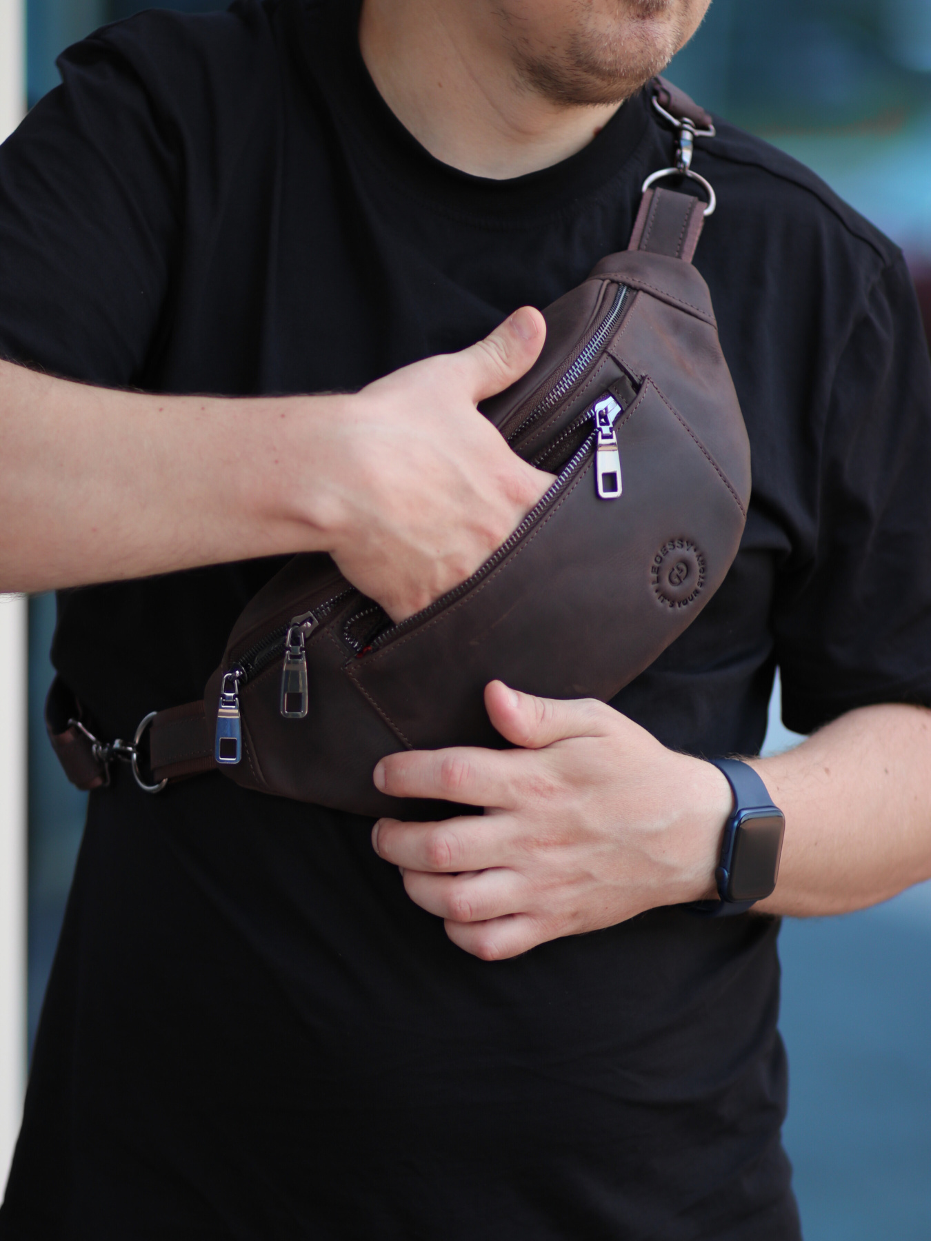 Поясная сумка Legessy модель URBAN_CH_BROWN Фото