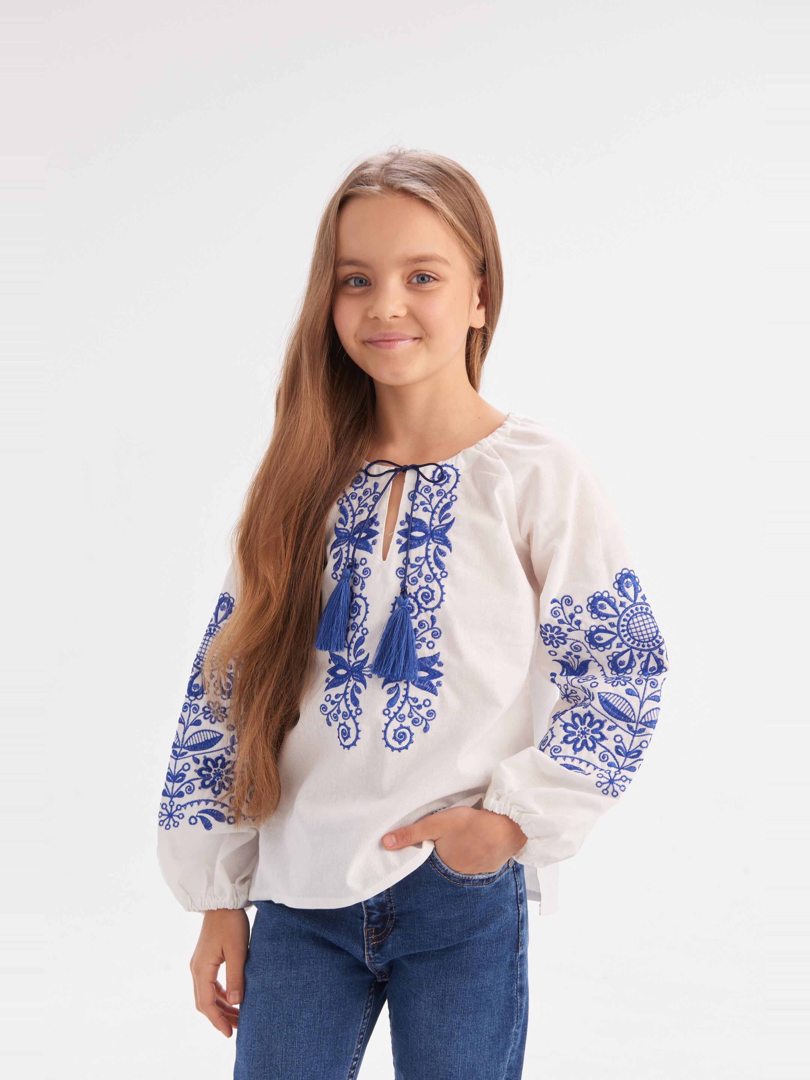 Бавовняні Дитячі Вишиванки MEREZHKA  (rd209) колір білий