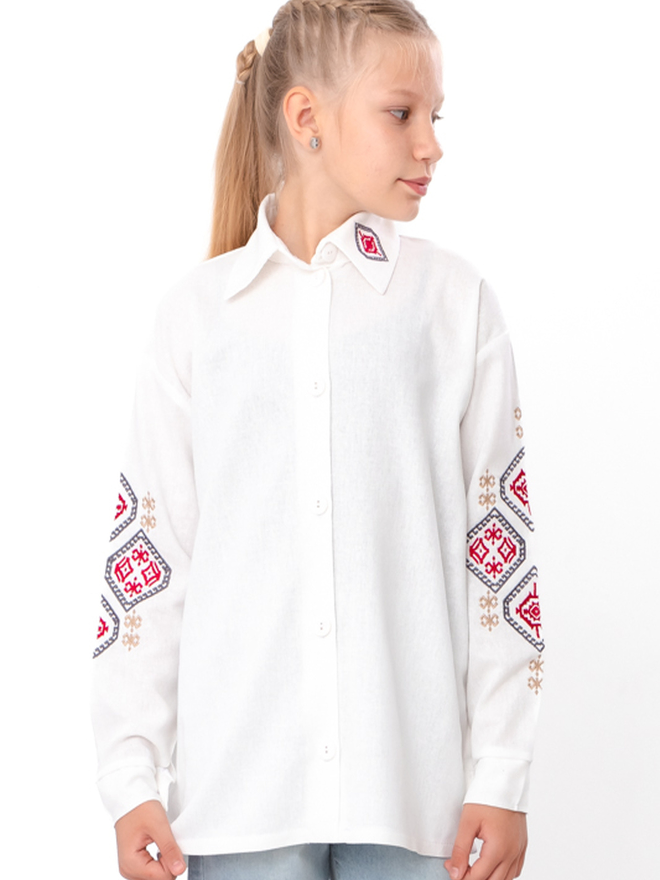 Вышитая рубашка Носи своє модель 6417-070-22-2-blij Фото