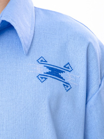 Рубашка повседневная Носи своє модель 6475-070-22-1-temno-blakitnij Рубашка повседневная Носи своє модель 6475-070-22-1-temno-blakitnij Фото