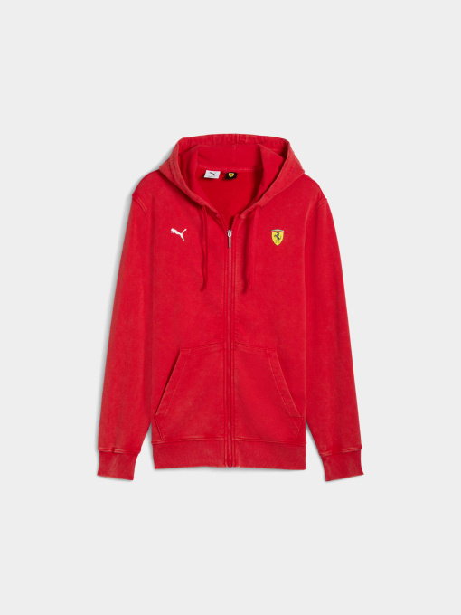 Кофта спортивная PUMA Ferrari Sportswear Sweat Jkt модель 632776 Фото